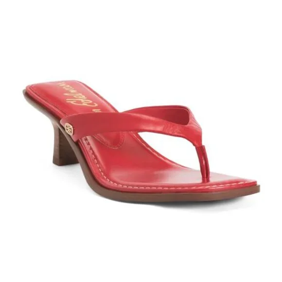 SAM EDELMAN Leather Dollie Heeled Sandals - Picture 1 of 3